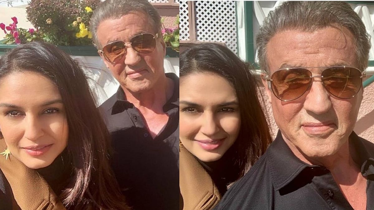 Huma Qureshi had a fan-girl moment with <i>Rocky </i>star, Sylvester Stallone in San Francisco. 