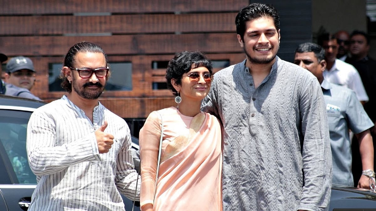 Aamir Khan, Kiran Rao and Junaid Khan. 