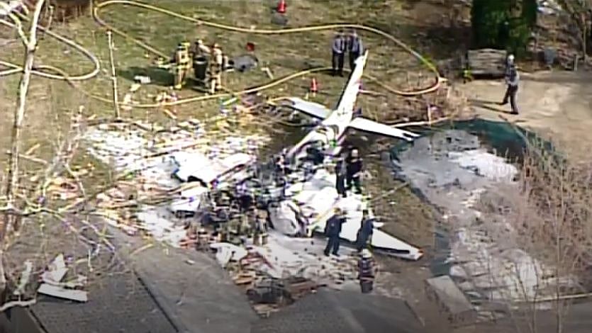 A small plane crashed into a suburban Cincinnati house Tuesday afternoon.