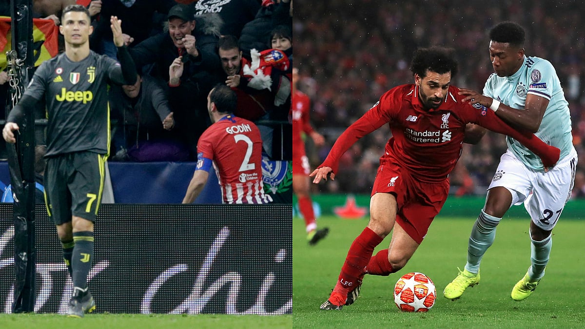 Juventus trail Atletico 2-0 from the first leg while Liverpool and Bayern played out a goalless draw.