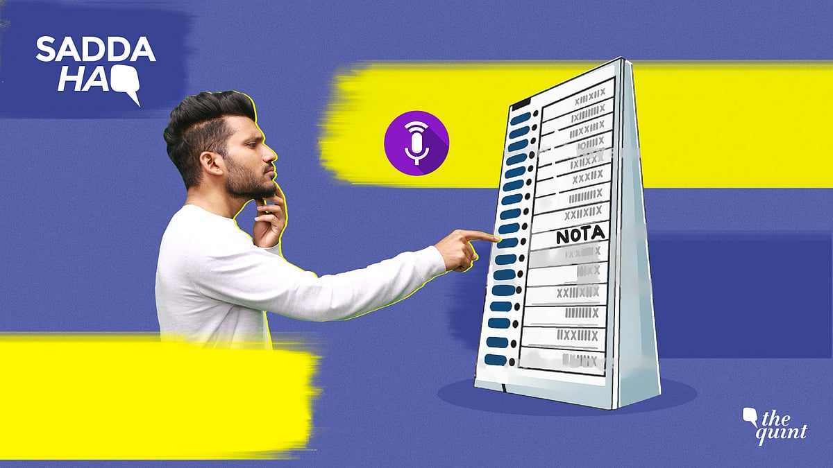What happens when you press the NOTA button?