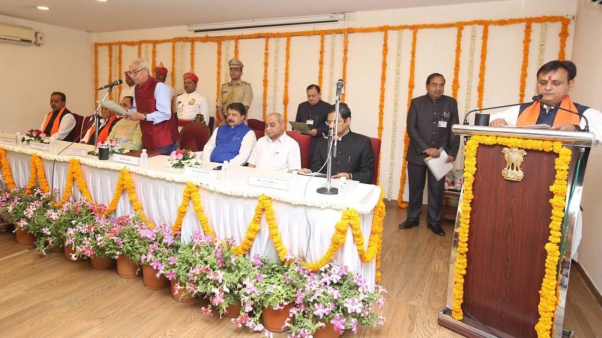 Jawahar Chavda sworn in by Gujarat Governor OP Kohli.