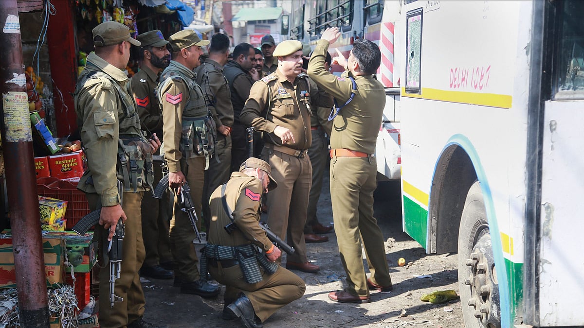 The Jammu bus stand has been cordoned off by security personnel. 
