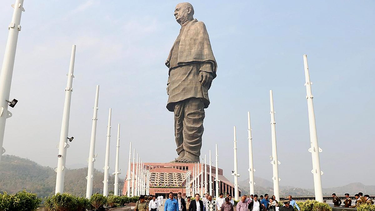 At 182 metres, the Statue of Unity is the tallest in the world.