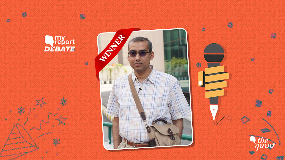 The winner for the English category, Subhashish Nandi. 