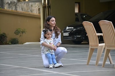Mumbai: Inaaya Khemu, daughter of actors Soha Ali Khan and Kunal Khemu seen at Bandra, in Mumbai on March 9, 2019. (Photo: IANS)
