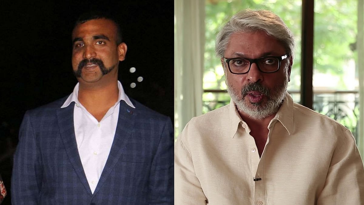 Wing Commander Abhinandan Varthaman and filmmaker Sanjay Leela Bhansali.&nbsp;