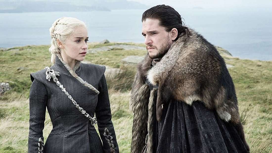 Daenerys Stormborn and Jon Snow from game of Thrones Tv Show
