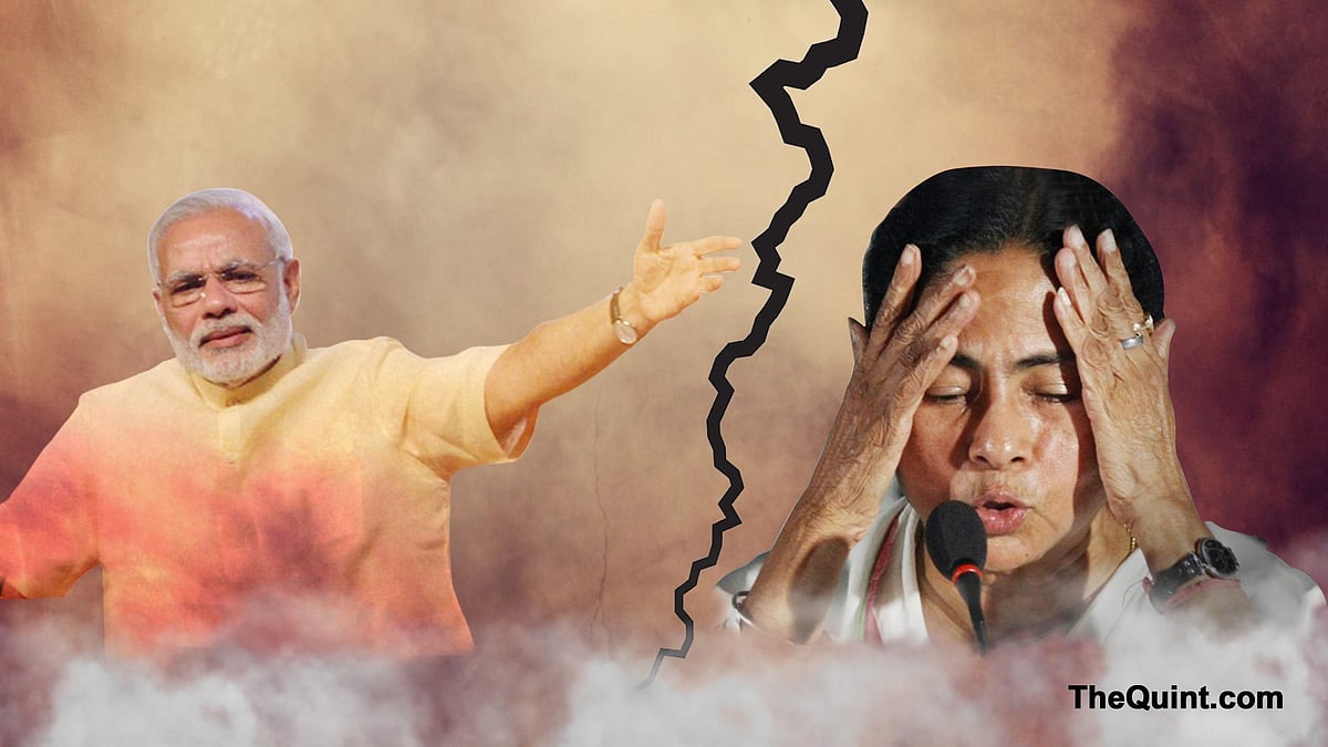 PM Narendra Modi and West Bengal CM Mamata Banerjee. 