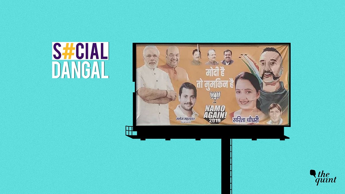 The BJP is being slammed by Twitterati for printing multiple political campaign posters with the photo of IAF Wing Commander Abhinandan Varthaman. 