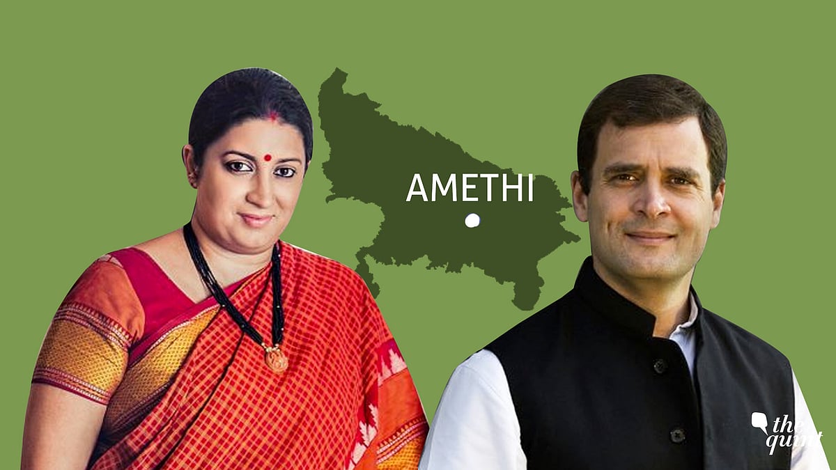 Union Minister Smriti Irani and Congress President Rahul Gandhi.