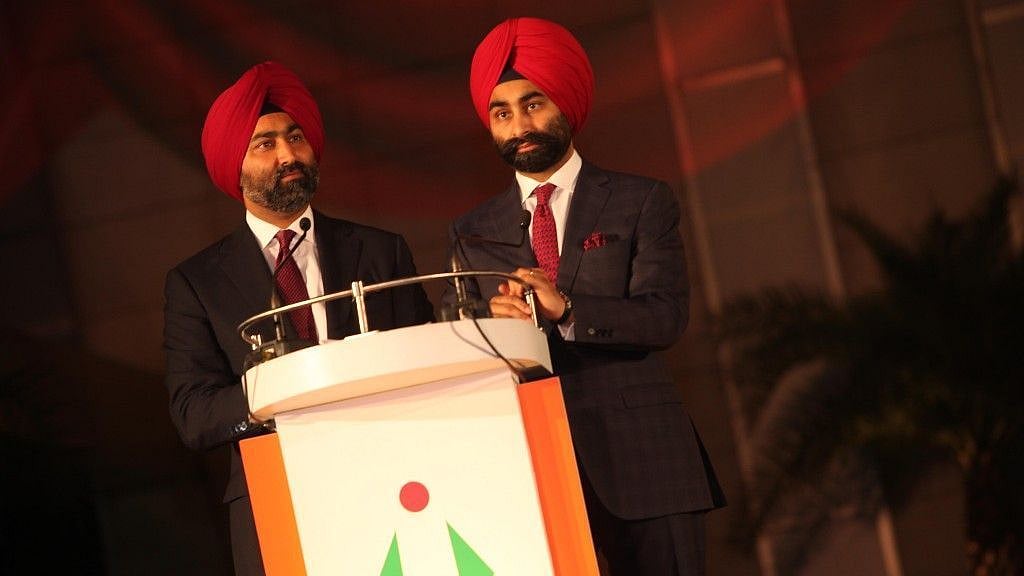 File photo of Malvinder Singh and his brother Shivinder Singh