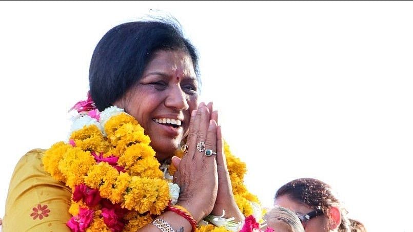 Vadodara MP Ranjanben Bhatt on the campaign trail for the 2019 Lok Sabha Elections