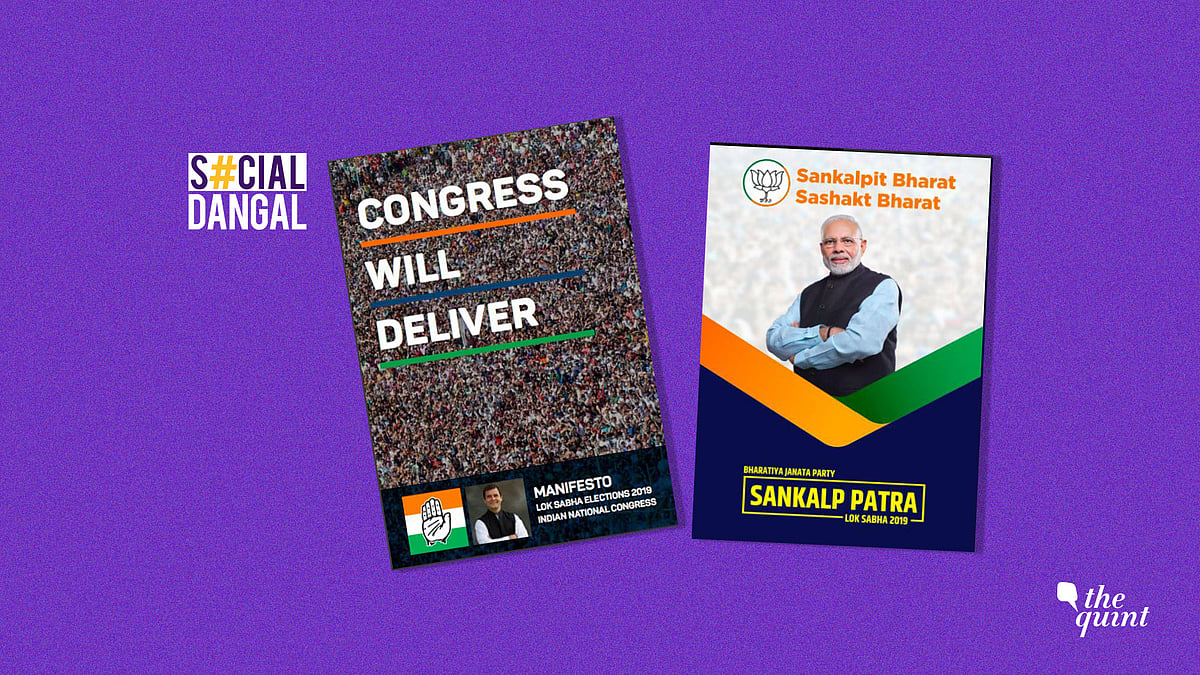 Twitterati analysed the BJP manifesto and compared it to the Congress Manifesto.&nbsp;