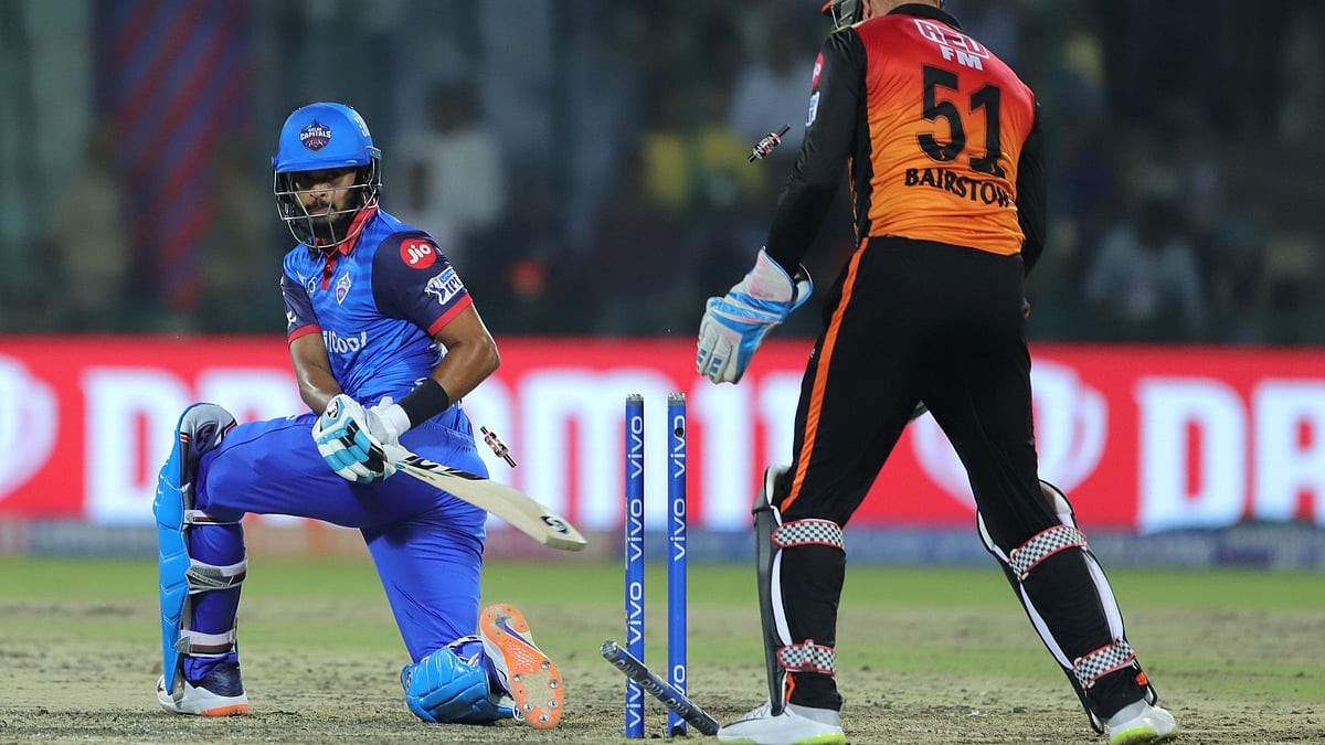 Shreyas Iyer captain of Delhi Capitals was bowled by Rashid Khan of Sunrisers Hyderabad on Thursday, 4 April.
