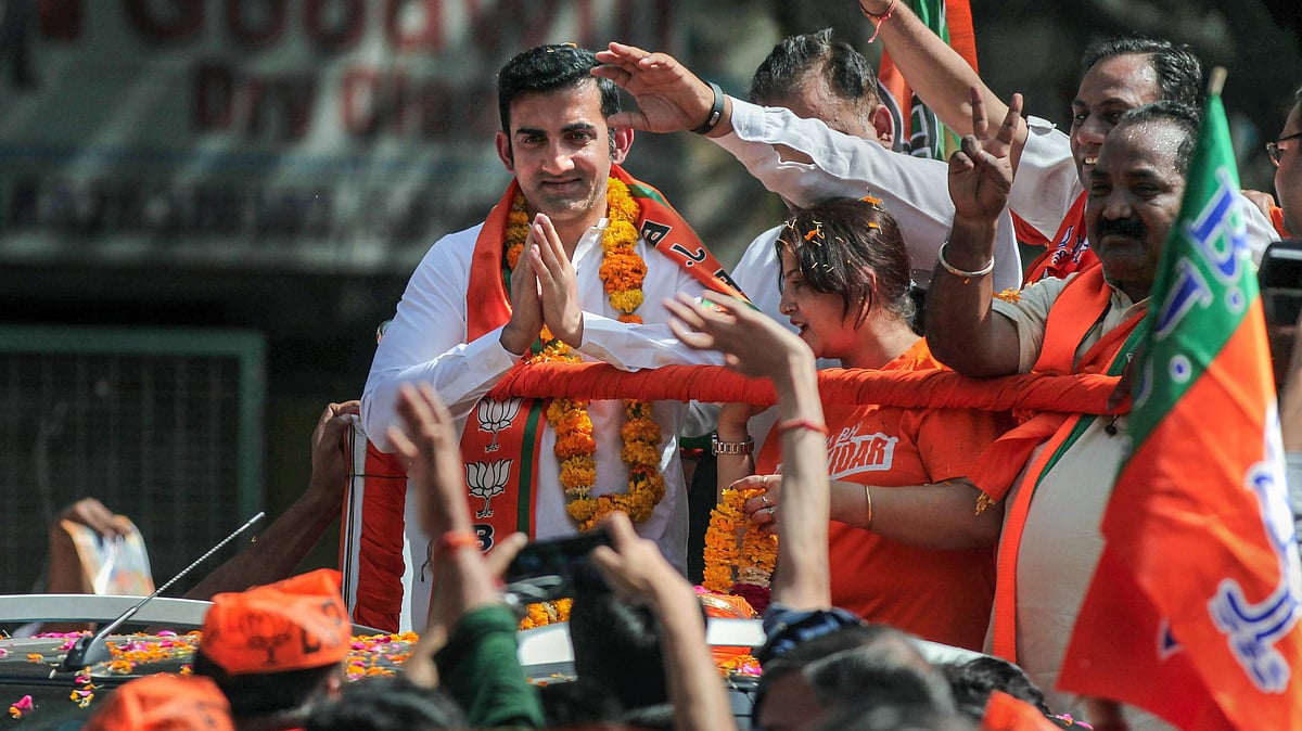BJP’s East Delhi candidate Gautam Gambhir. 