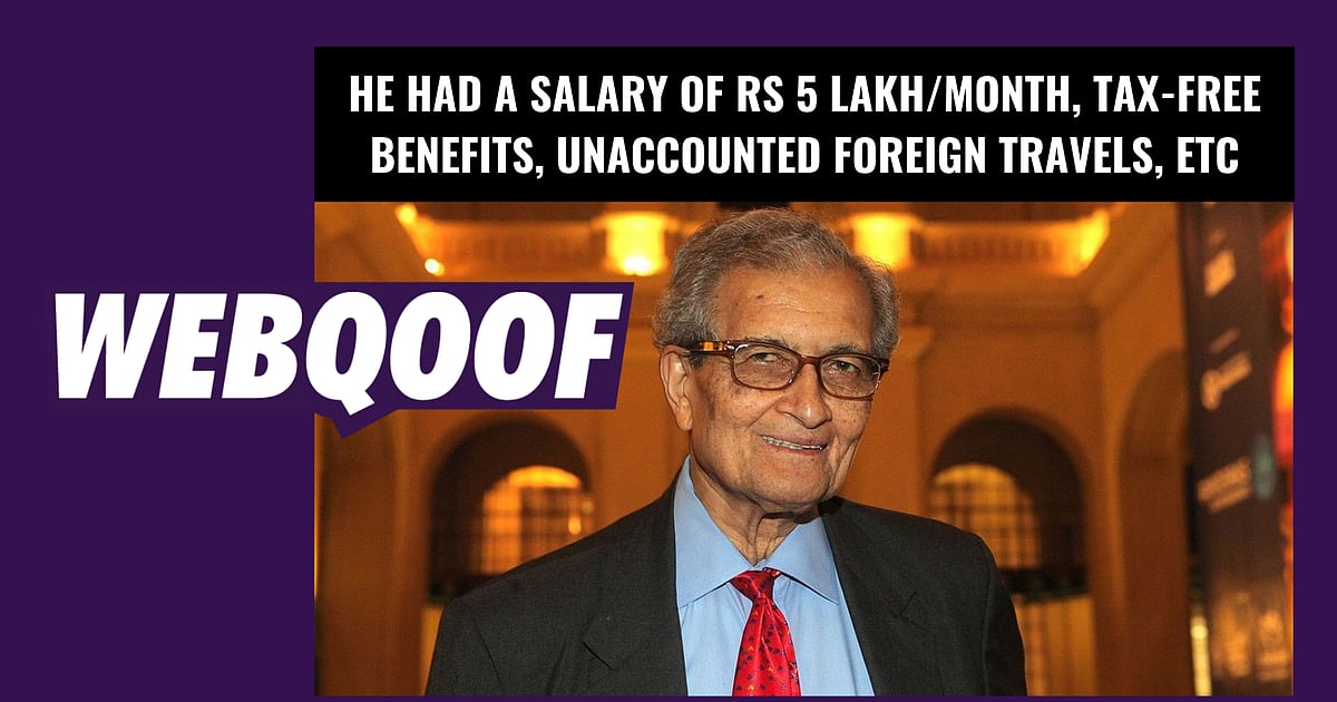 Image accompanying amartya sen made 5 lakhs per month as chancellor of Nalanda University