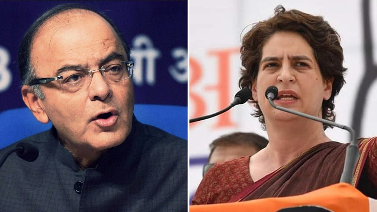 Arun Jaitley and Priyanka Gandhi.