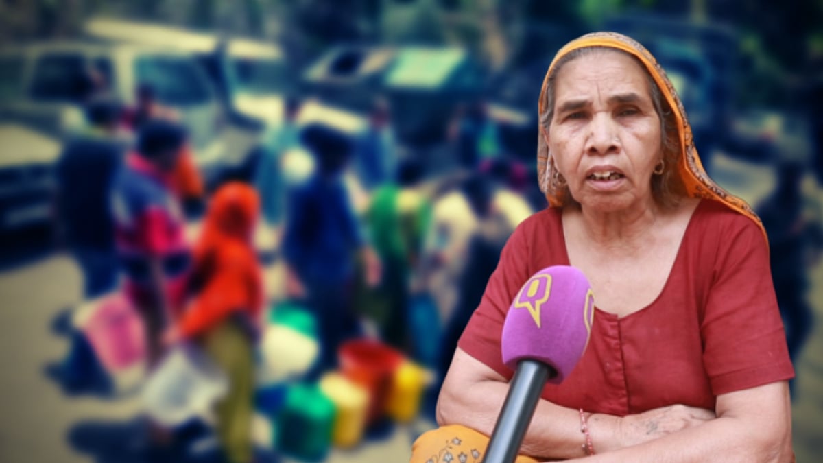 Mayadevi complains that the villages lacks cleanliness, toilets and faces major water shortage. 