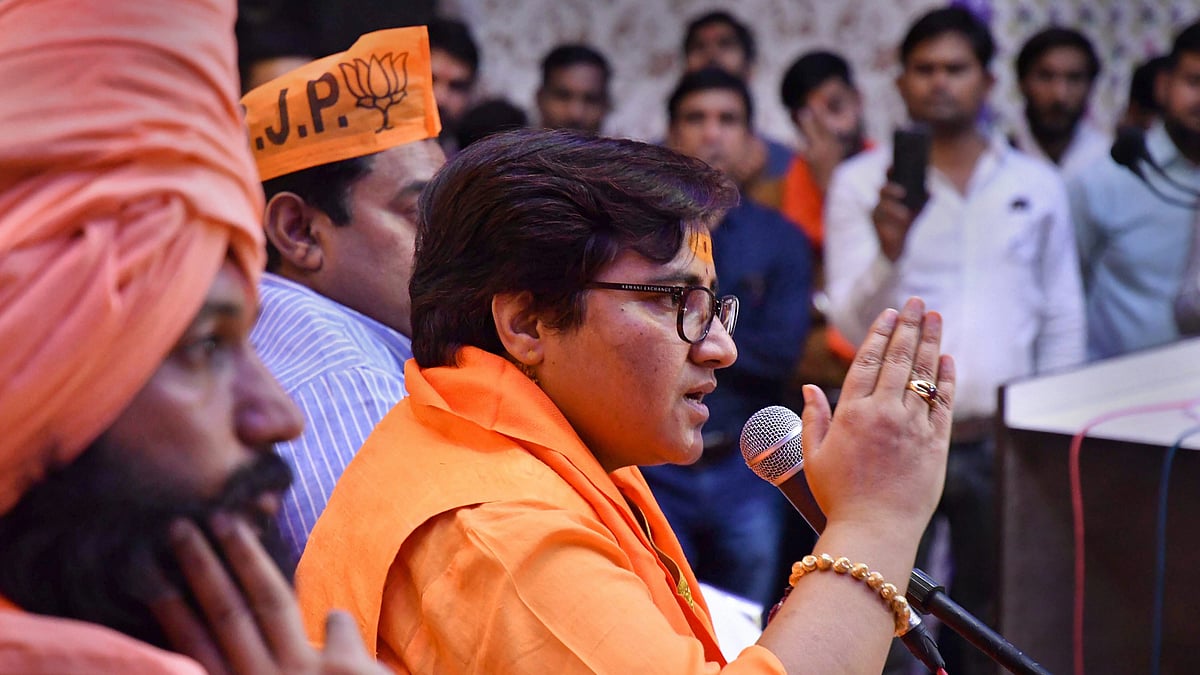 File photo of BJP’s Bhopal candidate Pragya Singh Thakur.