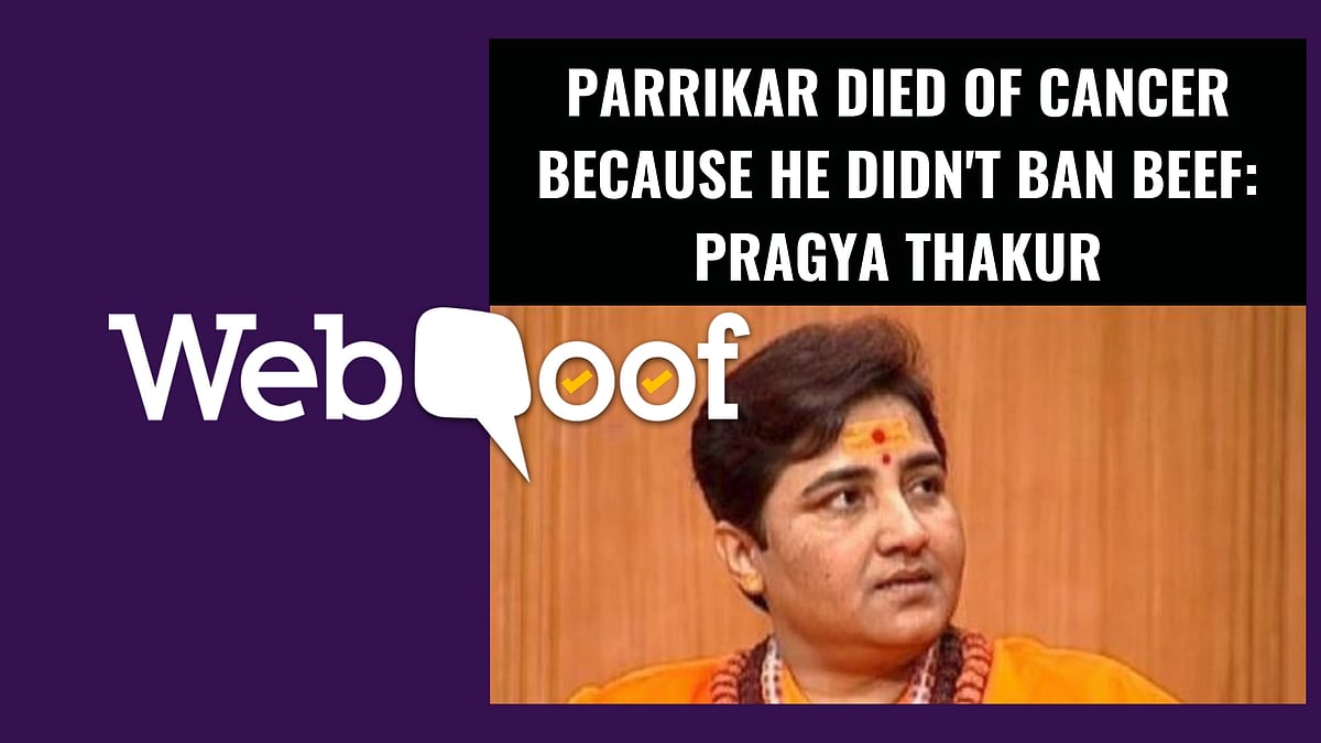 According to an article, Thakur was hitting out at Parrikar’s “soft stance on consumption and sale of beef in Goa.”