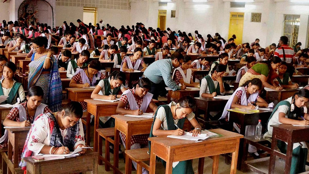 Representational image of students appearing for class 12 exam.&nbsp;