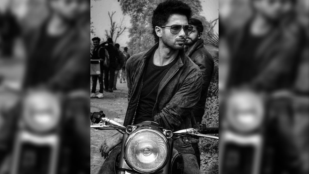 Shahid Kapoor on the sets of <i>Kabir Singh.</i>