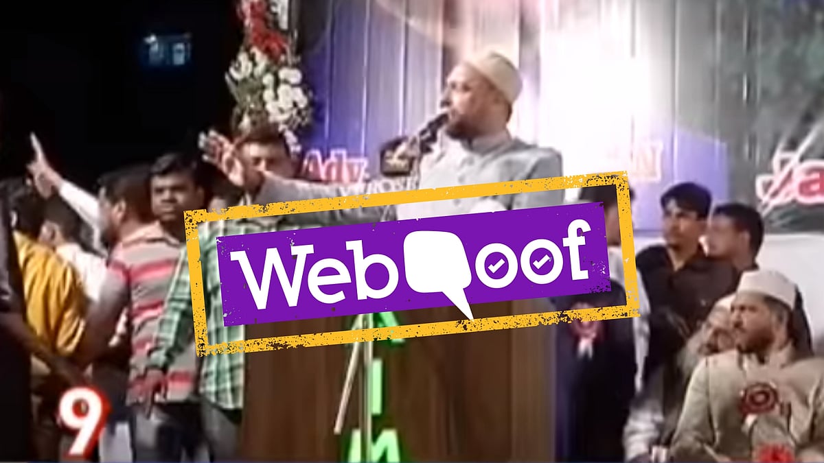 A video claiming that Asaduddin Owaisi’s supporters decided to leave his rally en masse after he criticised PM Modi has been doing the rounds.
