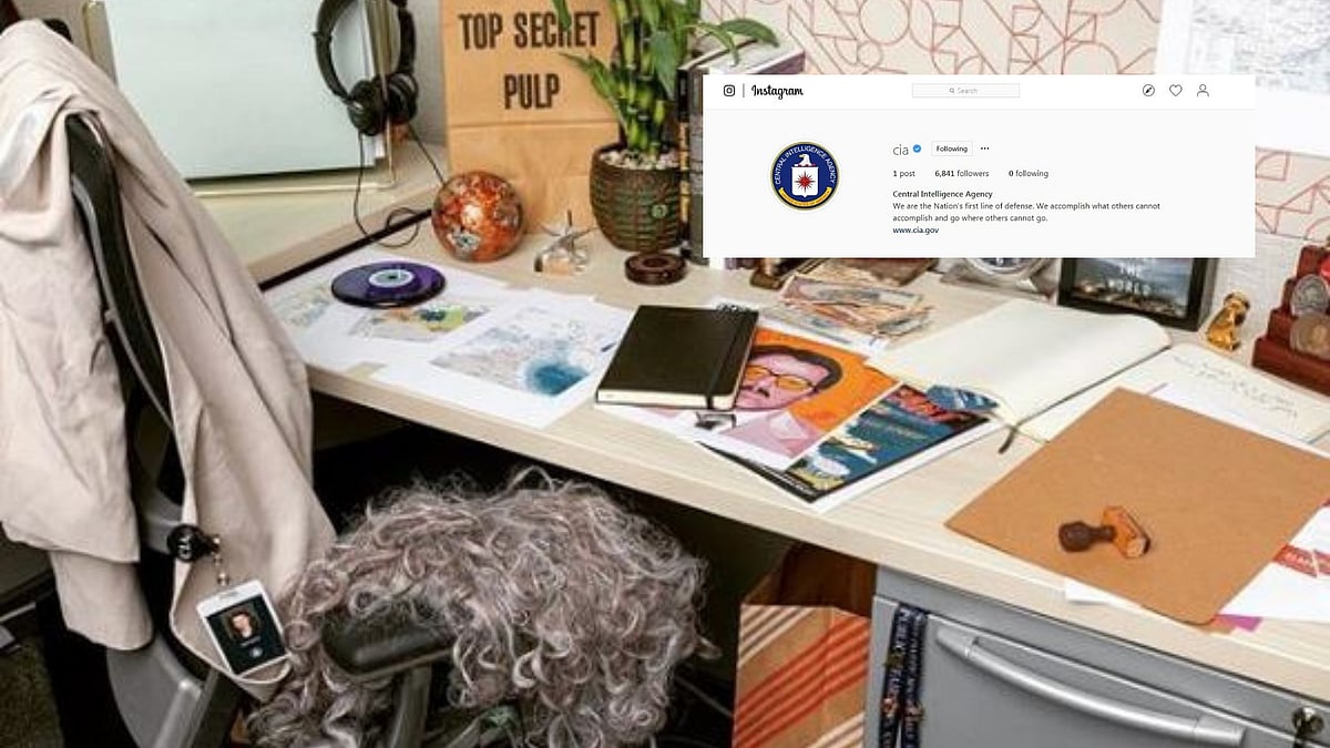 CIA’s first photo on Instagram is of a mystery desk titled - “I Spy With my Little Eye.”