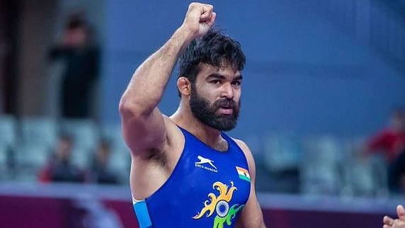 Gurpreet settled for silver after losing 0-8 to Hyeonwoo Kim of Korea in the final of 77kg category.