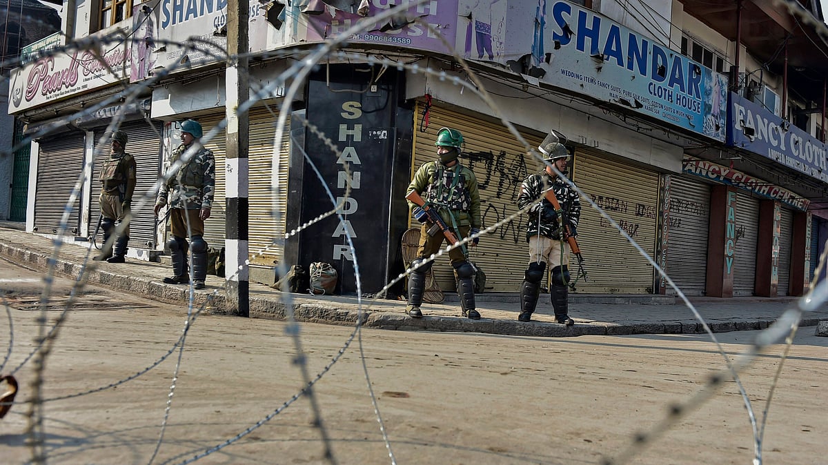 Representational image of CRPF personnel standing guard.