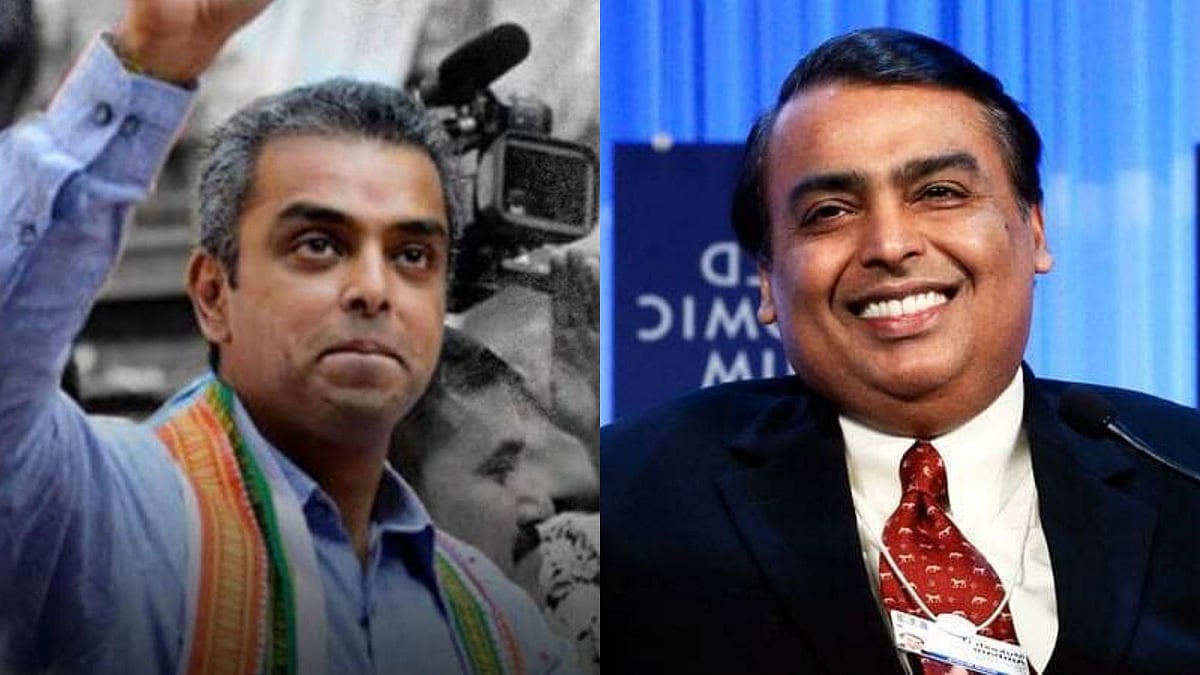 Image of Milind Deora (L) and Mukesh Ambani (R) used for representation.