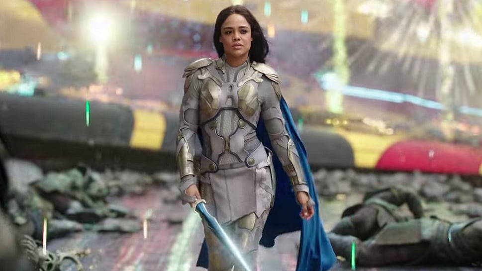 Tessa Thompson as Valkyrie in <i>Thor: Ragnarok</i>.&nbsp;
