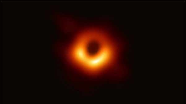 The Event Horizon Telescope (EHT) -- a planet-scale array of eight ground-based radio telescopes forged through international collaboration captured this image. 