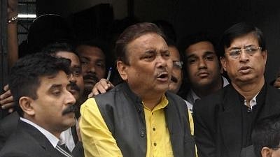 Kolkata: Trinamool leader Madan Mitra being taken to be produced at a Kolkata court in connection with the multi-crore rupee Saradha chit fund scam in Kolkata, on 17 December 2015. Image used for representation.