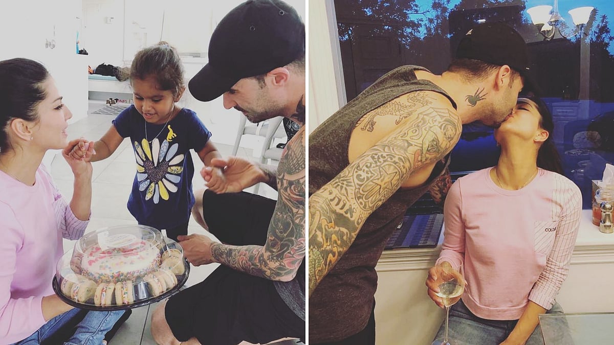 Sunny Leone and husband Daniel Weber celebrated their wedding anniversary.