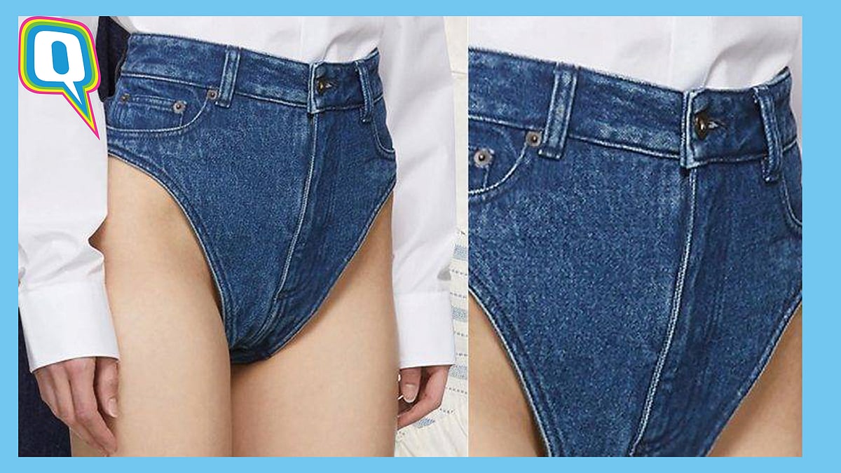 Denim underwear by Ssense.