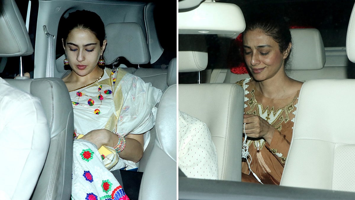 Sara Ali Khan (L) and Tabu (R).