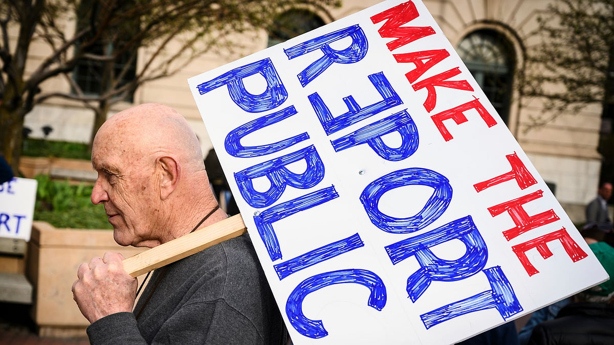 Demand for making the Mueller report public.
