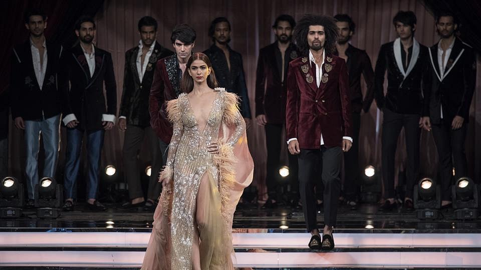 Models wearing Manish Malhotra’s designs at the Hindustan Times Most Stylish Awards.