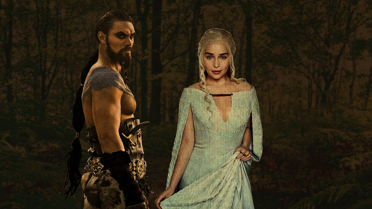 Jason Momoa and Emilia Clarke from ‘Game Of Thrones’