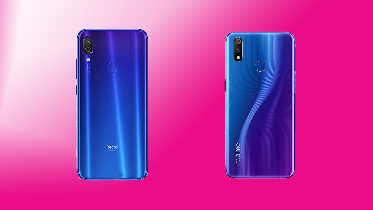 Xiaomi Redmi Note 7 Pro (left) and Realme 3 Pro (right)