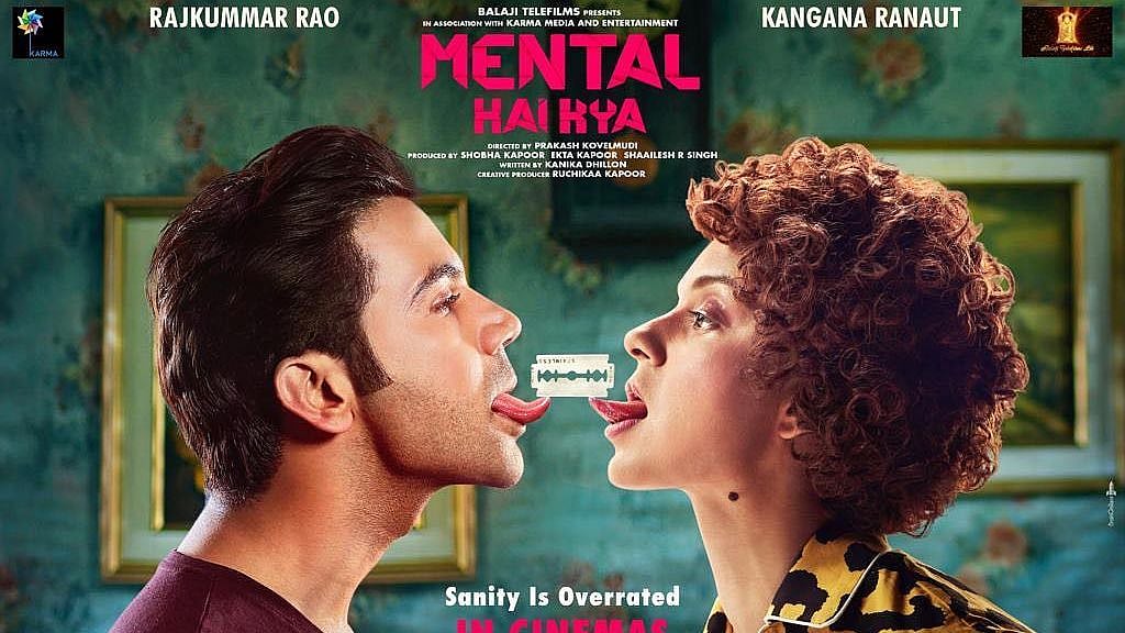 Rajkummar Rao and Kangana Ranaut in <i>Mental Hai Kya</i>.
