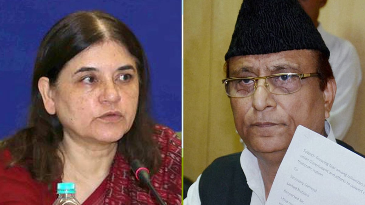 Maneka Gandhi and Azam Khan.&nbsp;