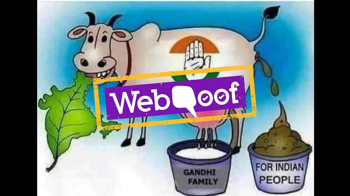 The viral cartoon, purportedly created by American cartoonist Ben Garrison, shows a cow defecating into a bucket, meant to represent Indian people.