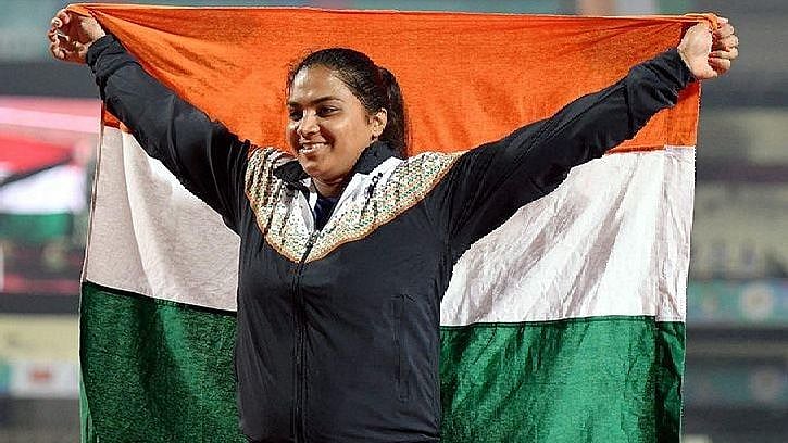 File photo of Indian shot putter Manpreet Kaur.&nbsp;