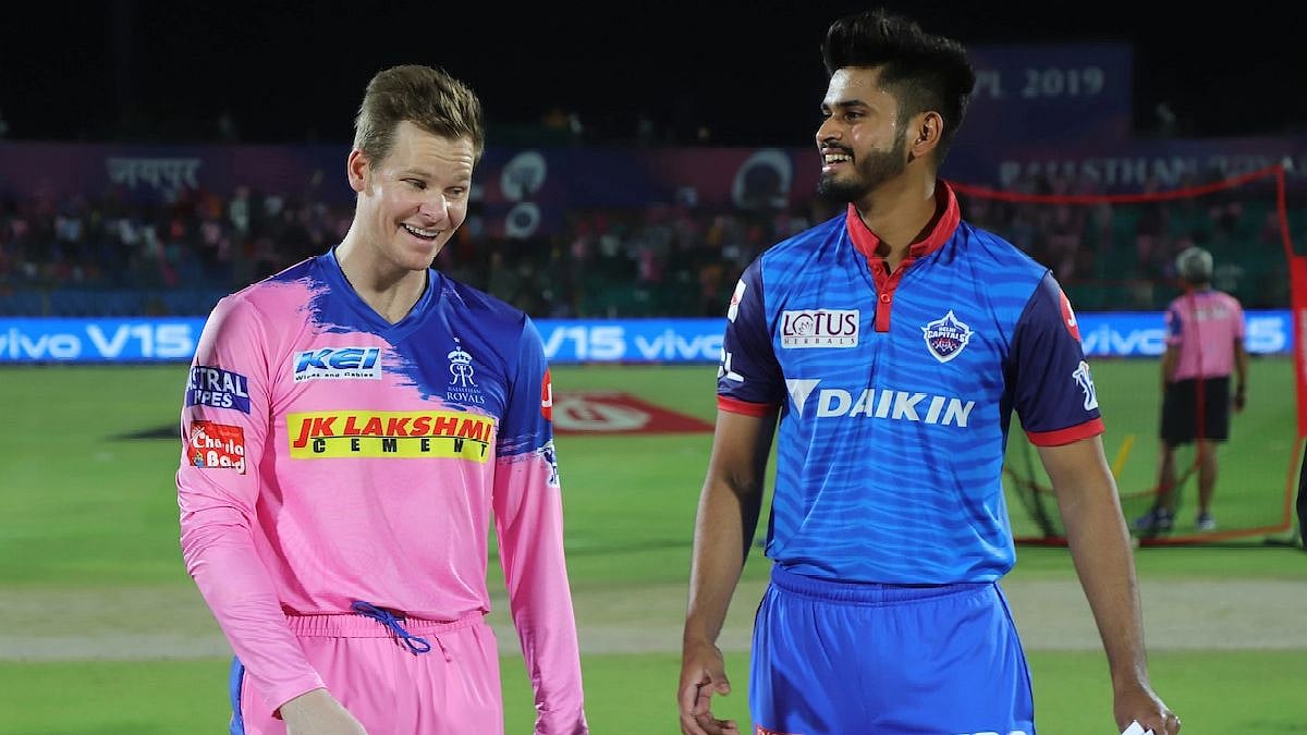 Steve Smith captain of Rajasthan Royals with Shreyas Iyer.
