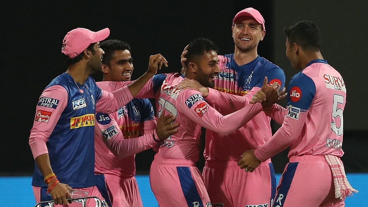 Shreyas Gopal (centre) picked up the second hat-trick of the season.