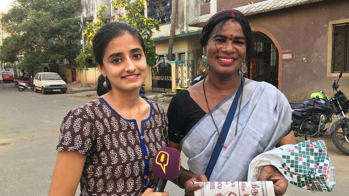 Radha is contesting as an independent candidate from Chennai South for the upcoming Lok Sabha elections.