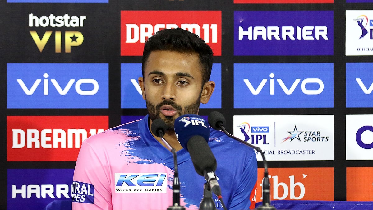 Shreyas Gopal speaks to the media after Rajasthan’s first win of IPL 2019.